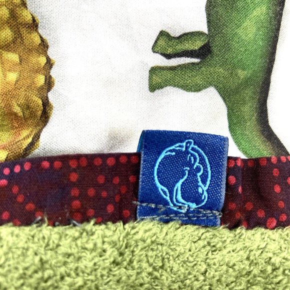 Hippo Hug Washable Removable Regular Pillow Case Green Dinosaur Reptiles - Picture 4 of 8